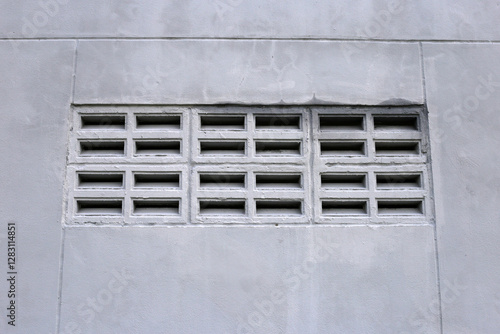 Wallpaper Mural Concrete wall with ventilation block Torontodigital.ca