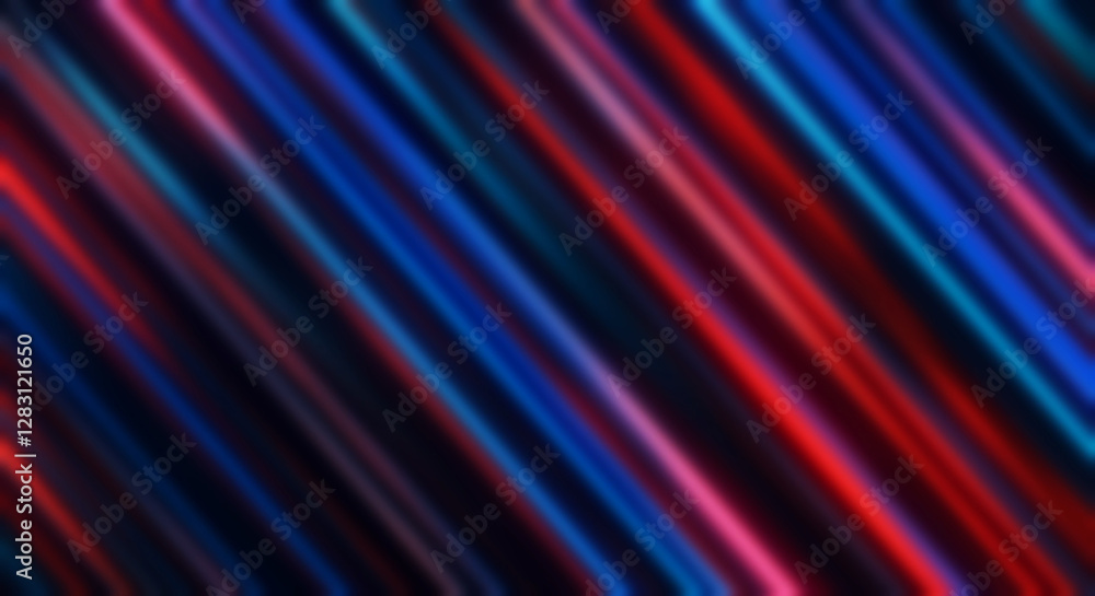 Abstract background with blue and red shimmering light. Abstract image of defocused blue and red gradient light leak. Presentation background. Beautiful colorful abstract background