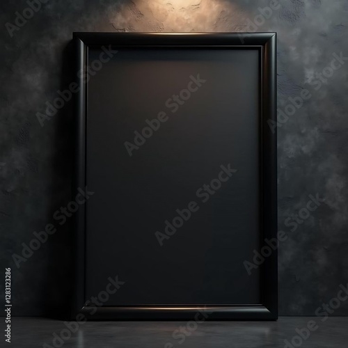 blank blackboard on a wall