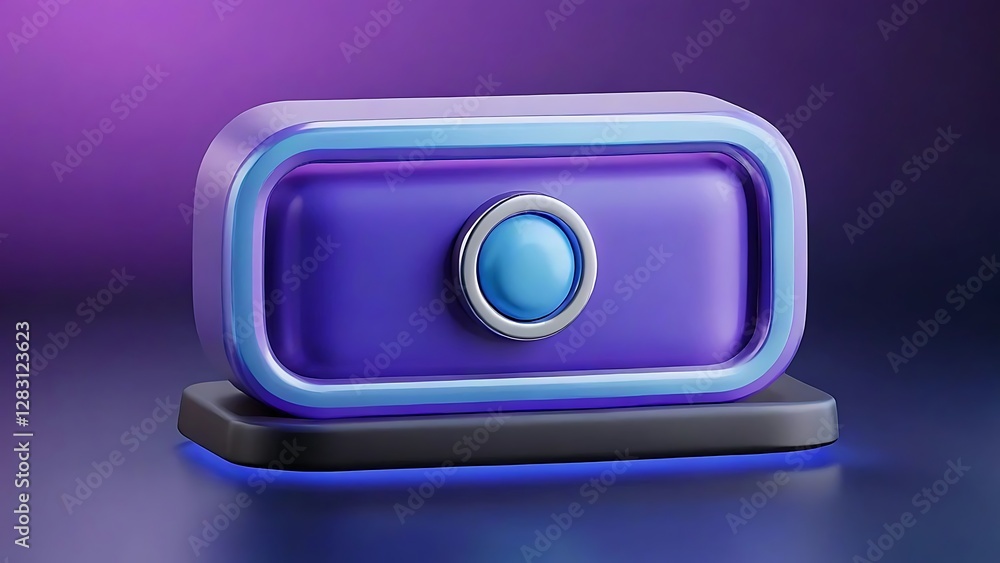 Abstract 3D Render: Purple and Blue Geometric Design Abstract 3D Render: Purple and Blue Geometric Design