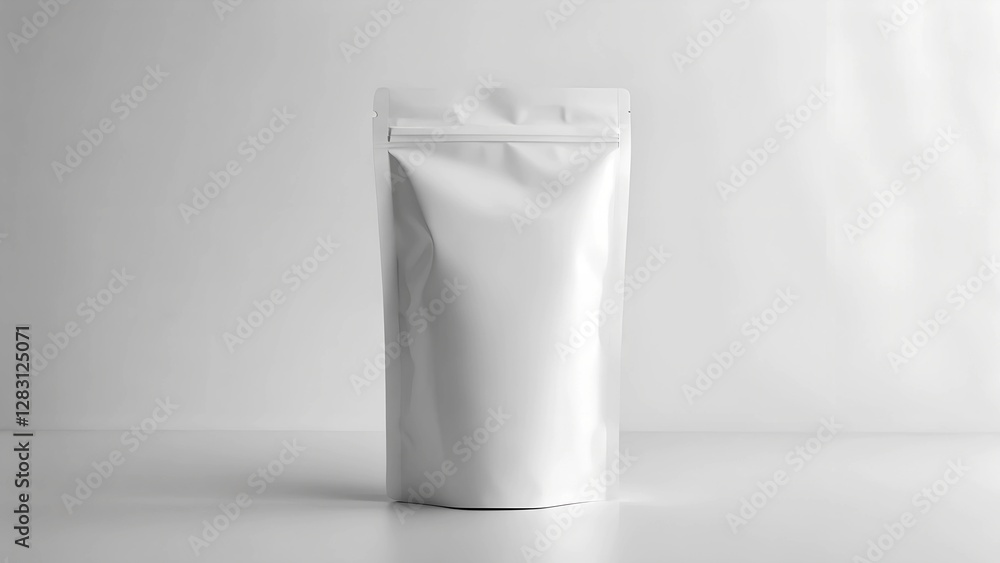 Minimalist White Matte Pouch for Modern Branding Minimalist White Matte Pouch for Modern Branding