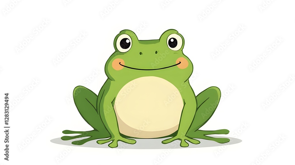 The funny frog's smile The funny frog's smile