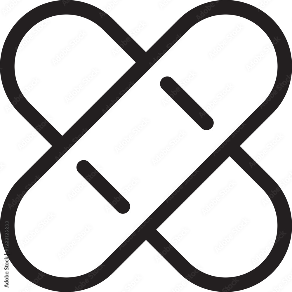 Bandage Outline Icon Bandage Outline Icon