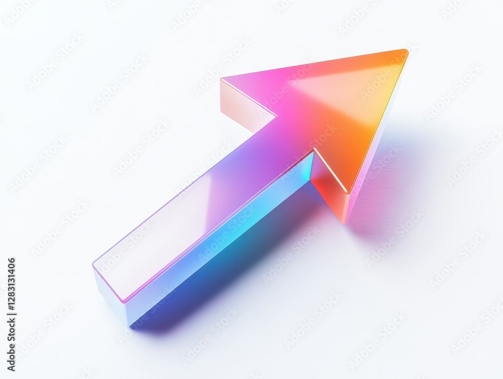 3D Up Arrow Icon Illustrating Business Growth and Success
3D Up Arrow Icon Illustrating Business Growth and Success