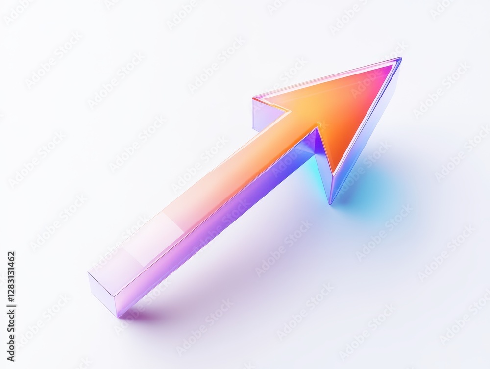 3D Up Arrow Icon Illustrating Business Growth and Success
3D Up Arrow Icon Illustrating Business Growth and Success