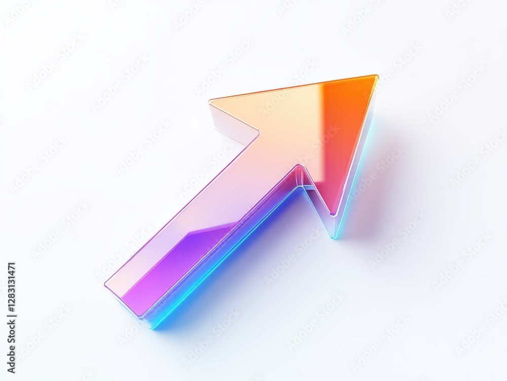 3D Up Arrow Icon Illustrating Business Growth and Success
3D Up Arrow Icon Illustrating Business Growth and Success