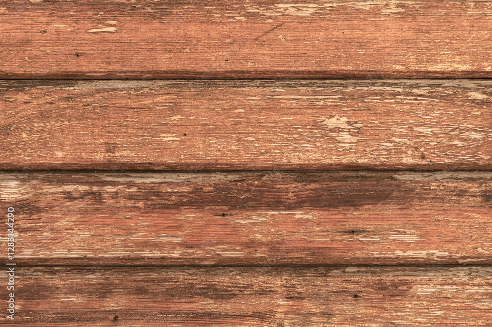 Fototapeta premium Plank brown wood background as texture
