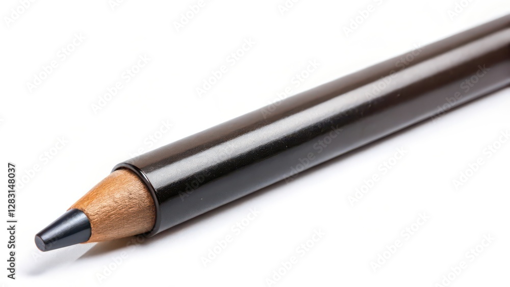 custom made wallpaper toronto digitalDark Brown Eyeliner Pencil on White Background