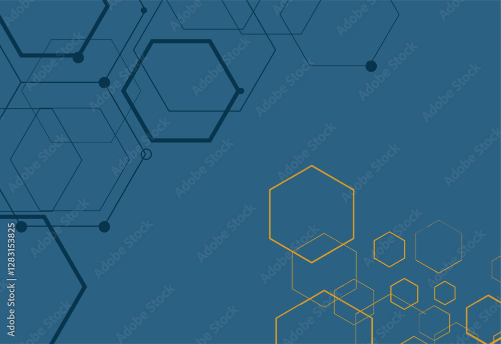 Abstract hexagon background. Technology and science concept. Vector illustration. Abstract hexagon background. Technology and science concept. Vector illustration.