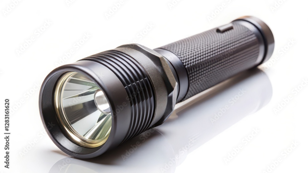 Flashlight on White Background Flashlight on White Background