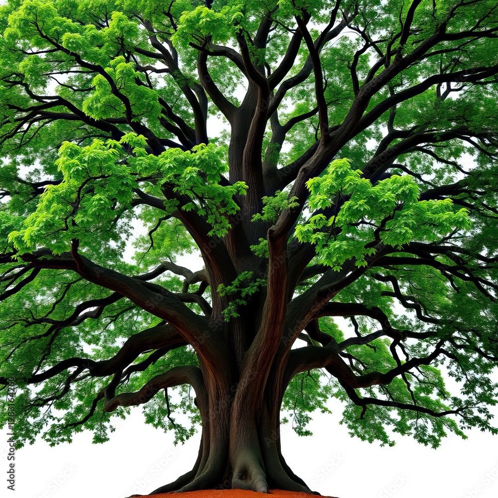 Majestic Ancient Tree With Lush Green Foliage Majestic Ancient Tree With Lush Green Foliage