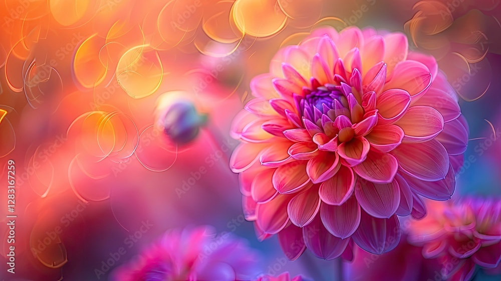 A Close Up Image Showing a Beautiful Flower in Detail A Close Up Image Showing a Beautiful Flower in Detail