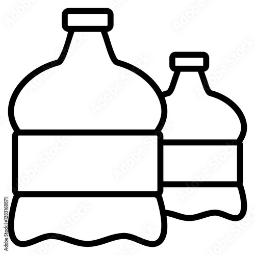 gallon icon with outline style. Suitable for website design, logo, app and UI. Based on the size of the icon in general, so it can be reduced.