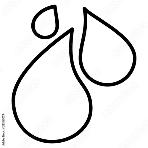 water conservation icon with outline style. Suitable for website design, logo, app and UI. Based on the size of the icon in general, so it can be reduced.