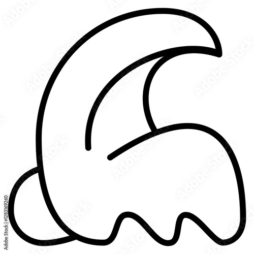 waves icon with outline style. Suitable for website design, logo, app and UI. Based on the size of the icon in general, so it can be reduced.