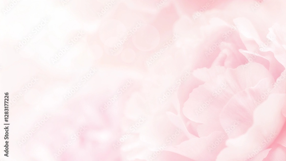 Banner for a website with a closeup view of pink eustoma flower. Soft pastel wedding background. Banner for a website with a closeup view of pink eustoma flower. Soft pastel wedding background.