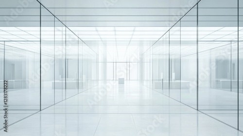 Wallpaper Mural A legislative hall with sleek glass panels and minimalistic furniture. Featuring transparency and efficiency Torontodigital.ca