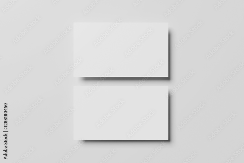 Blank business card for mockup - 3D rendering Blank business card for mockup - 3D rendering