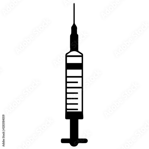 Stylish Syringe Icon Silhouette Designs for Modern Medical Applications