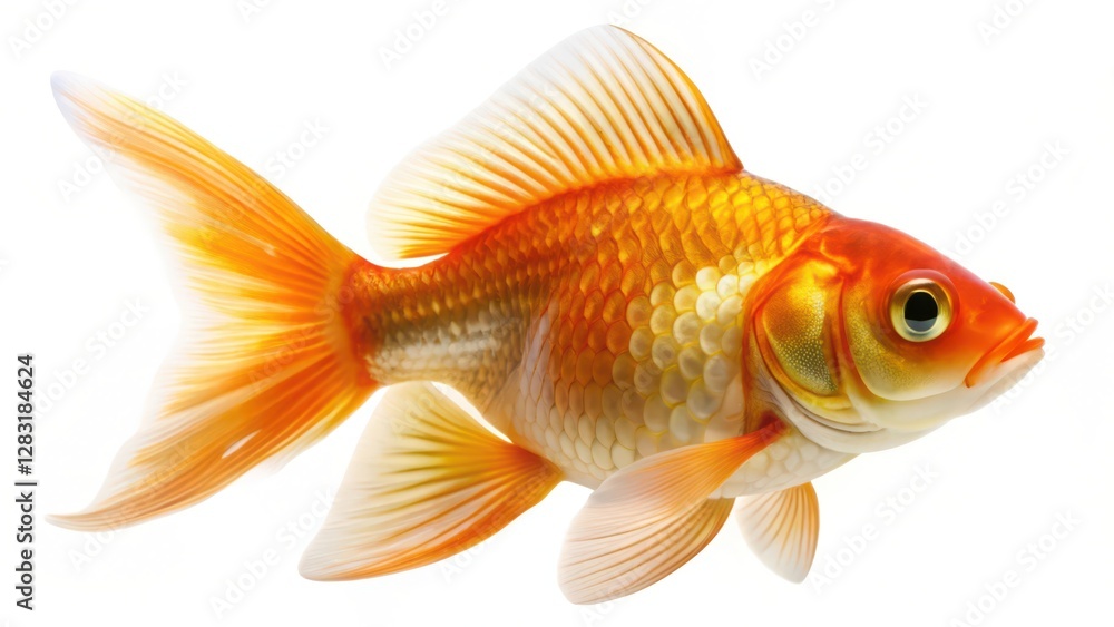 Goldfish on White Background Goldfish on White Background