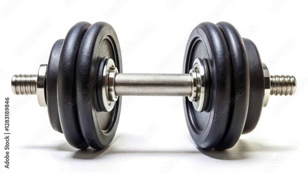 Dumbbell on White Background Dumbbell on White Background