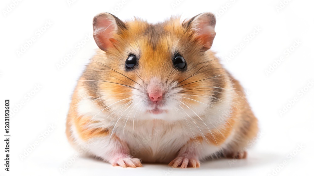 Syrian Hamster on White Background Syrian Hamster on White Background