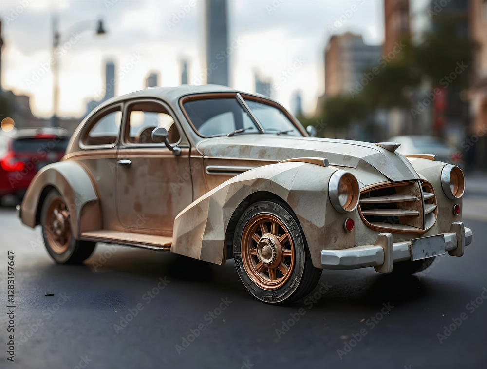 old rusty hot rod car, retro automotive background, transportation, vehicle in the street, old timer