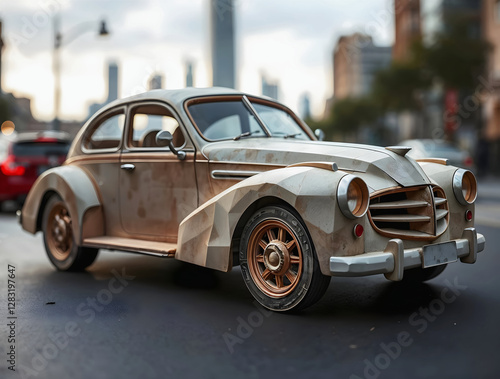 Obraz na płótnie old rusty hot rod car, retro automotive background, transportation, vehicle in the street, old timer w salonie