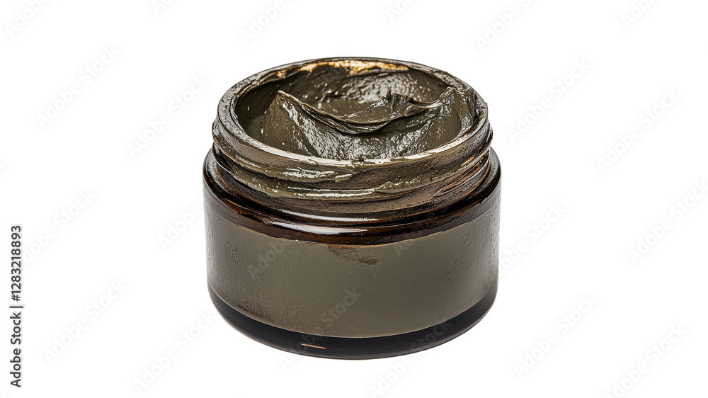 Clay mask in glass for skincare Clay mask in glass for skincare
