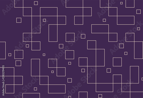 Seamless geometric pattern with squares and rectangles. Vector illustration