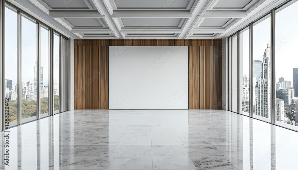 Fototapeta premium Minimalist business space aesthetics