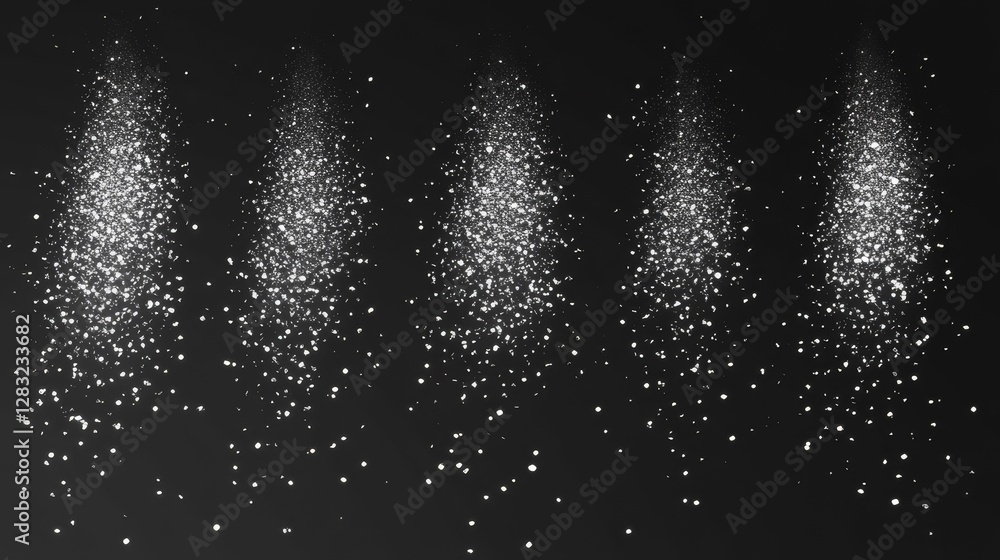 Abstract Particles Falling in the Dark