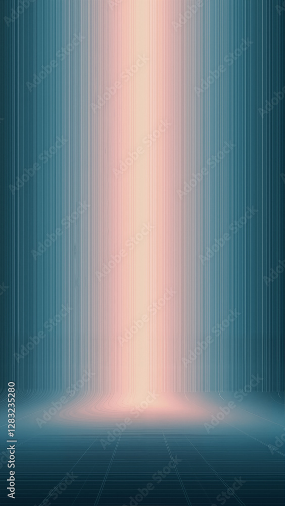 Abstract blue and pink gradient with vertical lines. Modern digital background for creative projects.