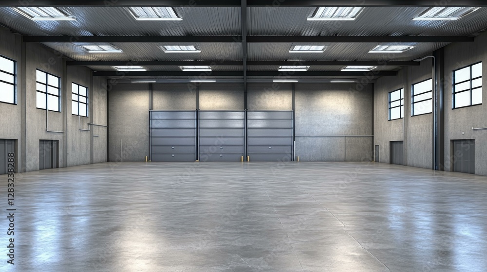 Empty Industrial Warehouse Interior Design Empty Industrial Warehouse Interior Design