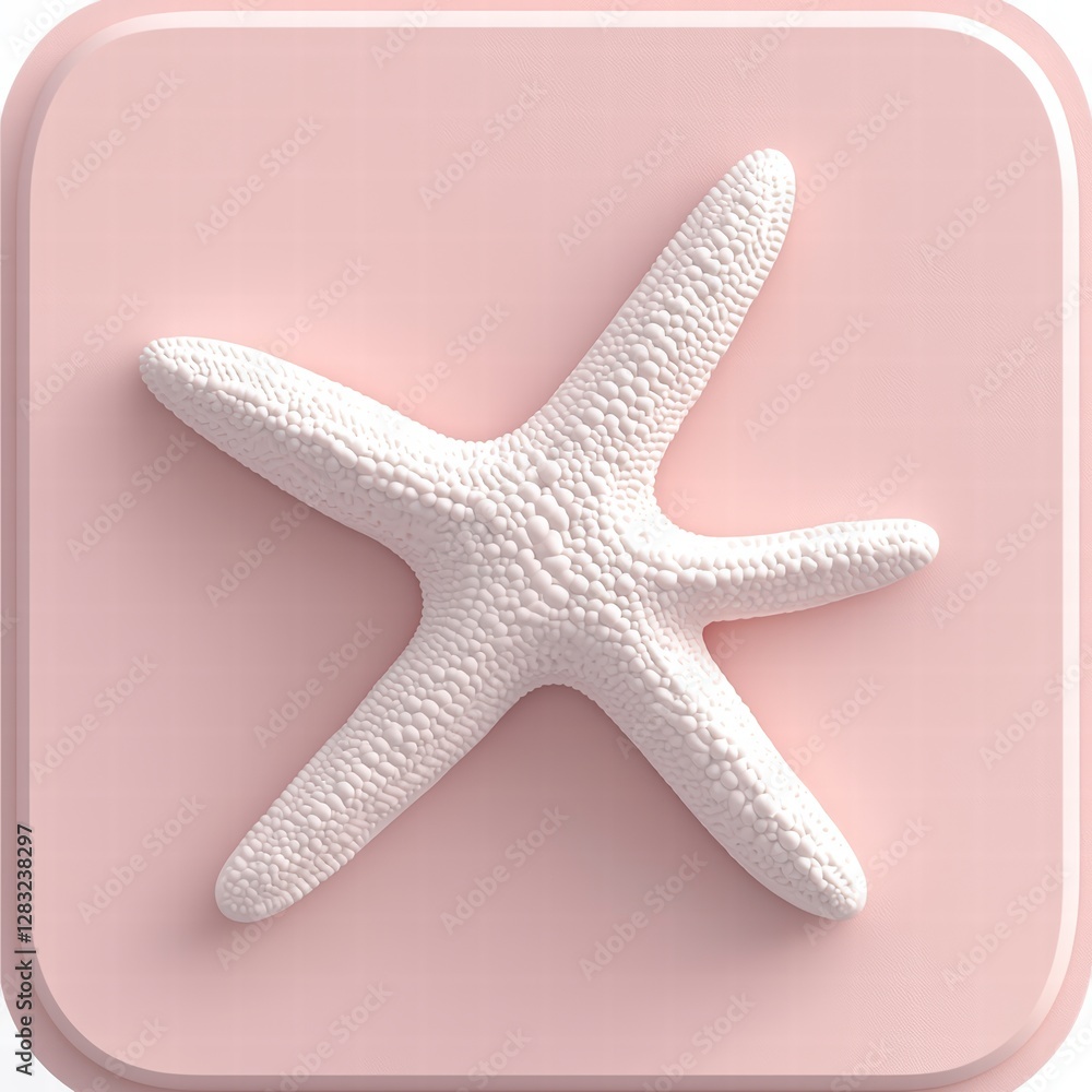 Seastar Charm: A delicate white seastar rests gently on a soft pink surface. It's a simple yet captivating composition, bringing to mind the beauty of the ocean and the serenity of coastal life. Seastar Charm: A delicate white seastar rests gently on a soft pink surface. It's a simple yet captivating composition, bringing to mind the beauty of the ocean and the serenity of coastal life.