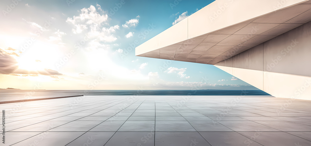 Obraz premium Simple architectural space