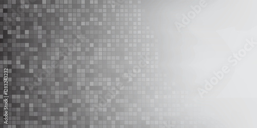 Vector random shifted white cube boxes block background wallpaper banner abstract