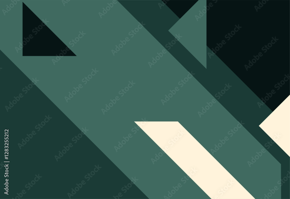 Abstract geometric background. Minimalist flat design with long shadow.