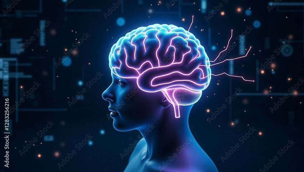 Obraz premium Artificial Intelligence and Future Technologies