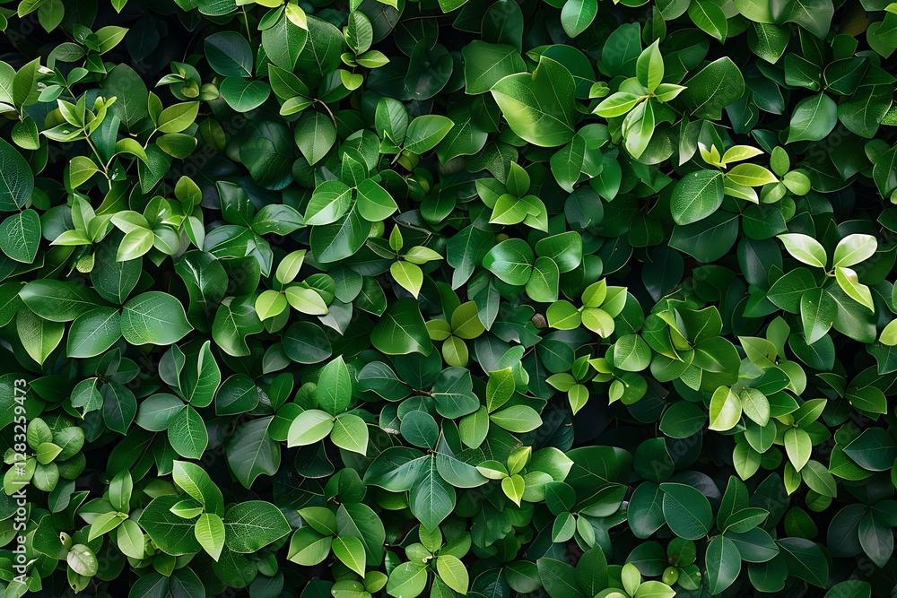 Lush Green Leaves Background Texture for Natural Aesthetic Design Lush Green Leaves Background Texture for Natural Aesthetic Design
