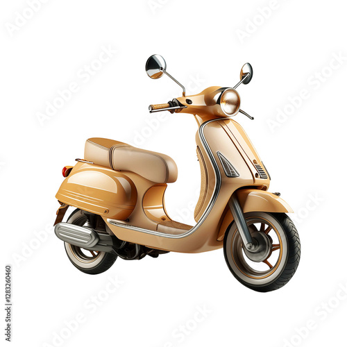 Wallpaper Mural Realistic yellow colour scooter on transparent background Torontodigital.ca