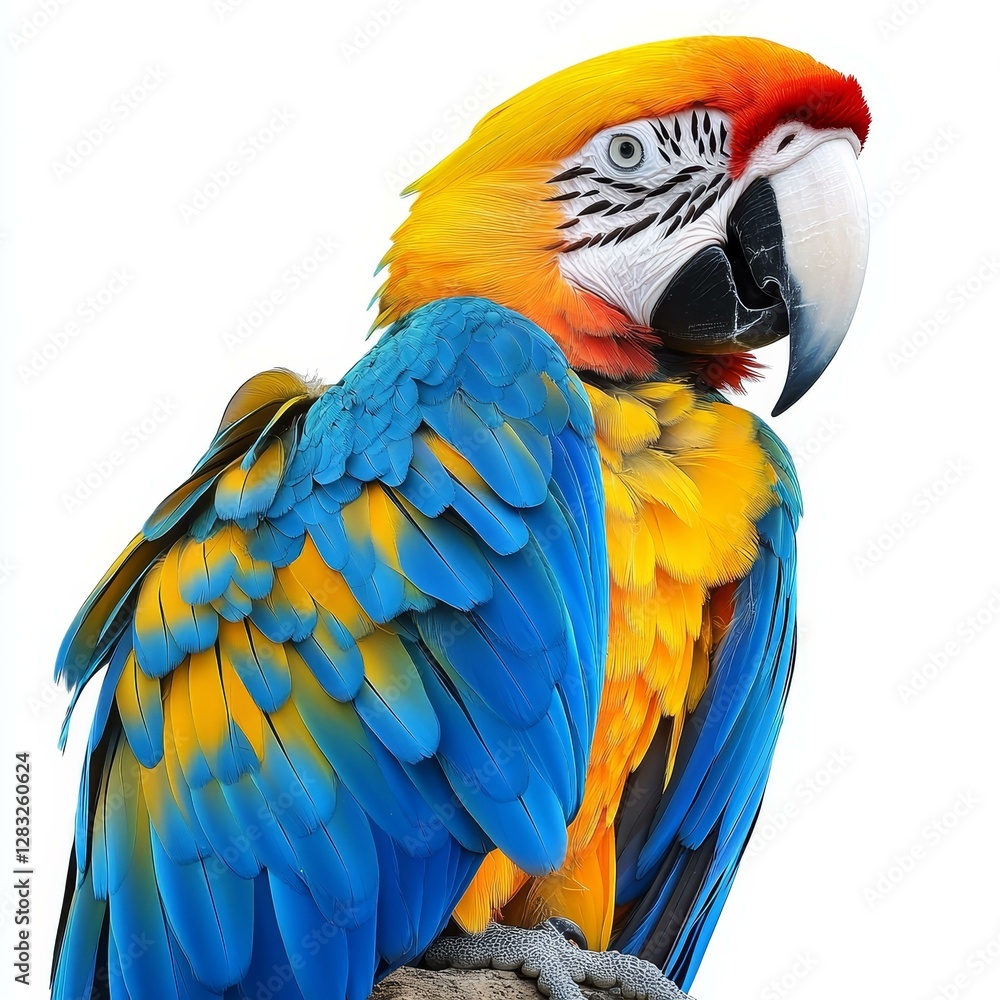 Obraz premium Colorful Macaw Parrot Close-up