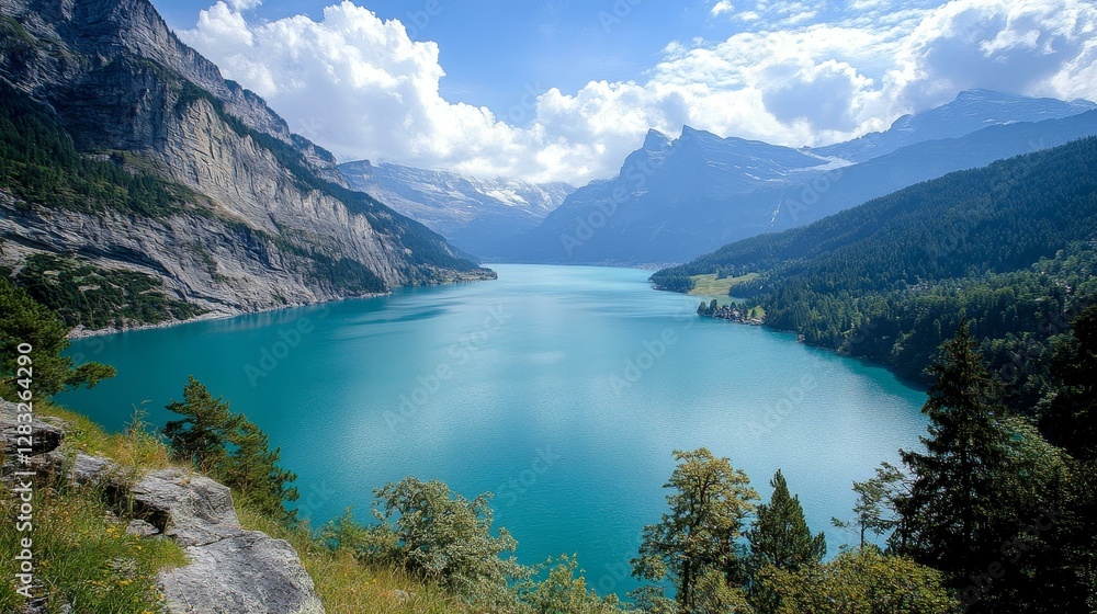 Stunning Alpine Lake Scenery Stunning Alpine Lake Scenery