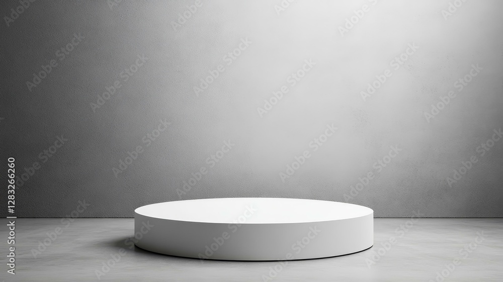 Modern Minimalist White Display Podium Modern Minimalist White Display Podium