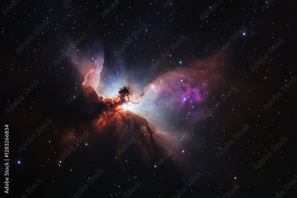 Cosmic Tapestry: A breathtaking image showcases a vibrant nebula, a celestial masterpiece of swirling gases and radiant starlight. Explore the mysteries of the cosmos. Cosmic Tapestry: A breathtaking image showcases a vibrant nebula, a celestial masterpiece of swirling gases and radiant starlight. Explore the mysteries of the cosmos.