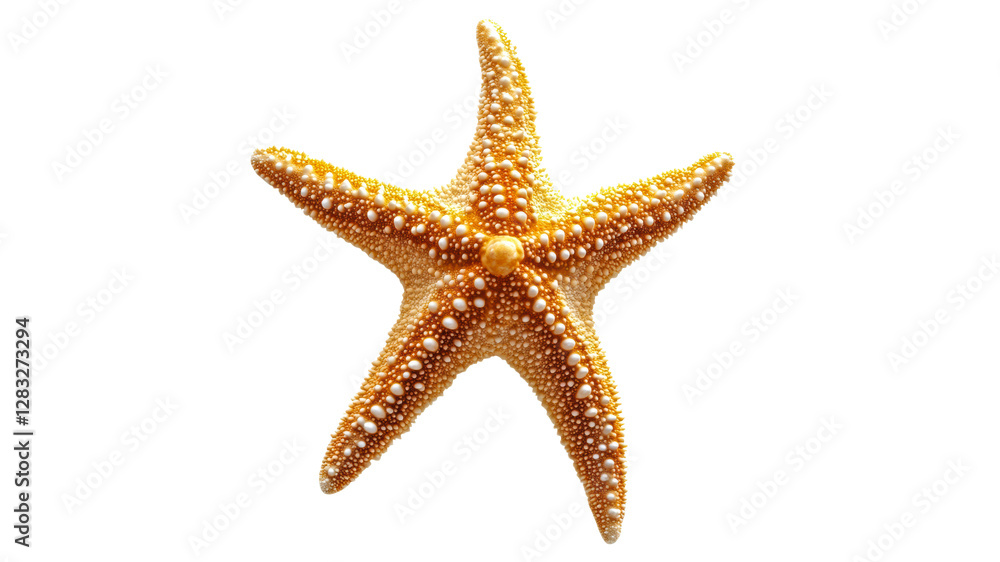 Starfish with vibrant colors resting on a surface Starfish with vibrant colors resting on a surface
