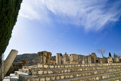 L'area archeologica di Mactaris,con i resti dell'antica città Romana,Makthar , Tunisia photo