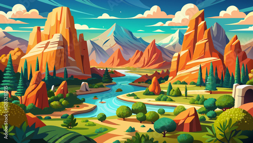 Garden of the Gods Panorama