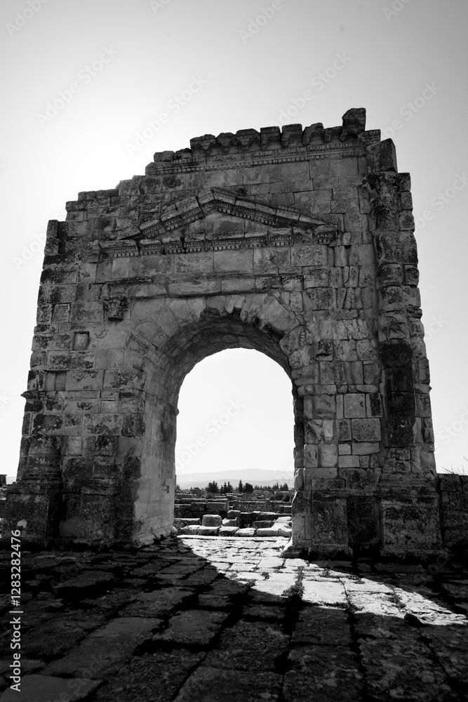 Fototapeta premium L'area archeologica di Mactaris,con i resti dell'antica città Romana,Makthar , Tunisia