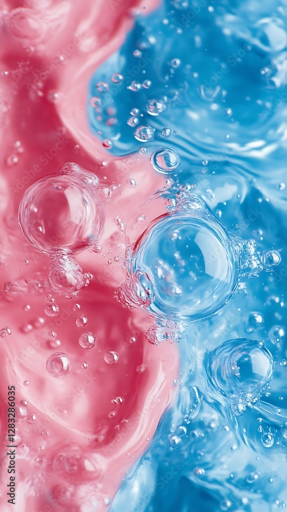 Vibrant, swirling gel textures, abstract, bubbles Vibrant, swirling gel textures, abstract, bubbles